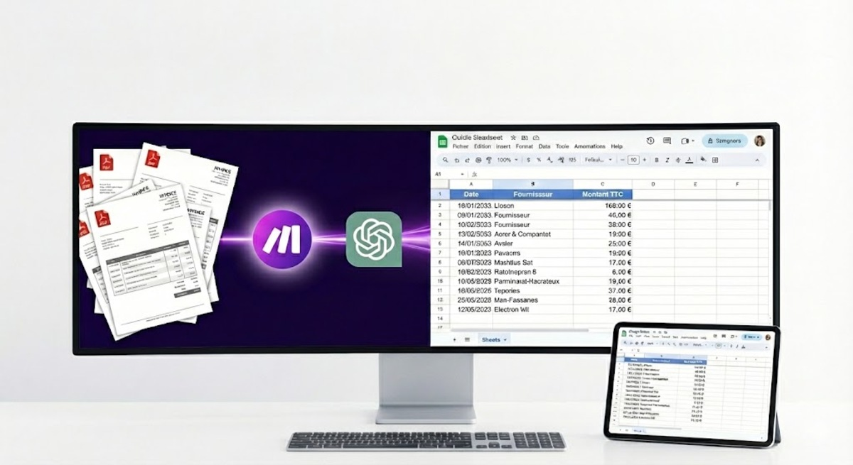 Tutoriel pour automatiser la saisie de vos factures avec Make et l'IA